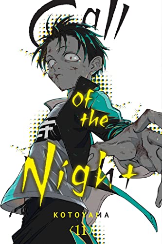 Manga cover featuring a bruised young man reaching forward with yellow title text.