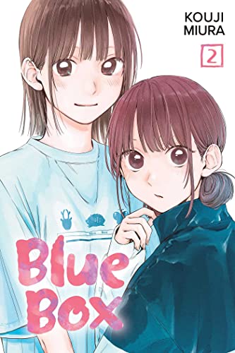 Manga cover featuring two young women with brown hair and the title Blue Box.