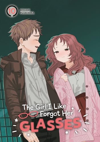 Manga cover with a boy and girl looking at each other.