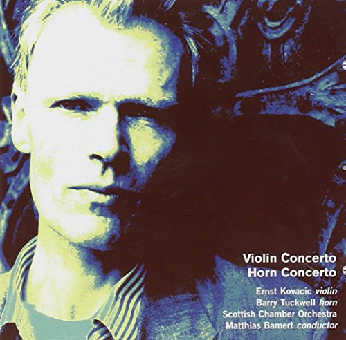 CD cover featuring a close-up portrait of violinist Ernst Kovacic.
