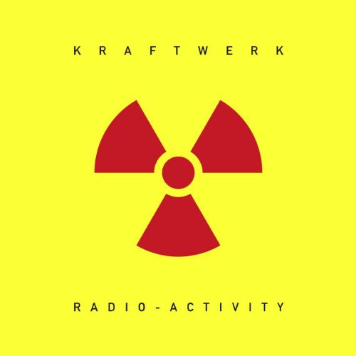 Yellow album cover with a red radiation symbol and text.