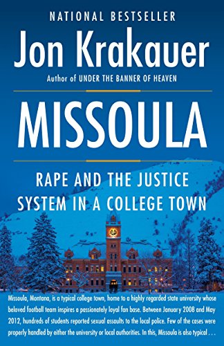 Book cover for “Missoula” with a snowy university campus scene.