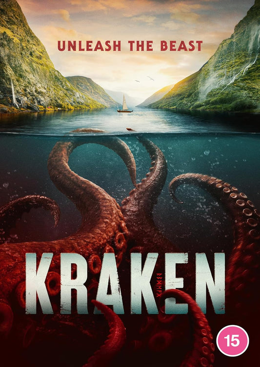 DVD cover for "Kraken" featuring a giant octopus attacking a boat.