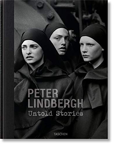 Book cover featuring three women in black hoods, Peter Lindbergh photography.