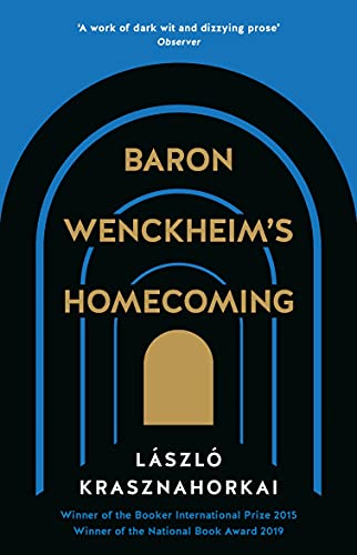 Book cover: "Baron Wenckheim's Homecoming" with arched doorway design.