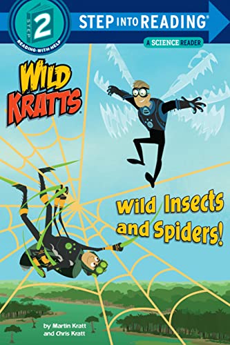 Wild Kratts" book cover featuring Chris and Martin with insects and spiders.