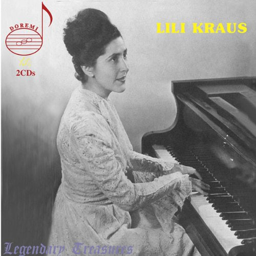 Black and white CD cover featuring a woman playing piano, with text and logo.