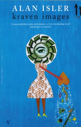 Book cover featuring a collage of an eye, dress, and falling objects.