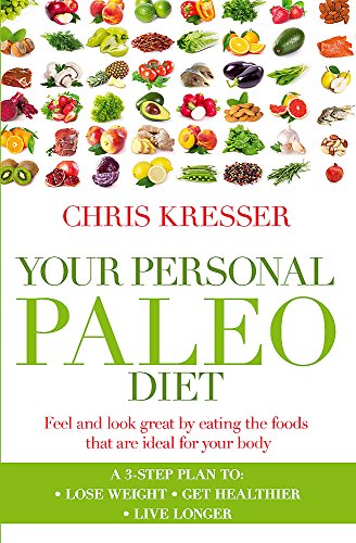 Book cover with title "Your Personal Paleo Diet" and various food images.