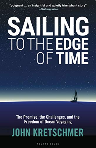 Book cover: “Sailing to the Edge of Time” with a sailboat silhouette.