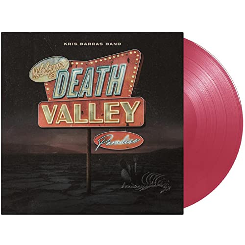 Kris Barras Band vinyl record cover featuring a neon Death Valley sign and pink disc.