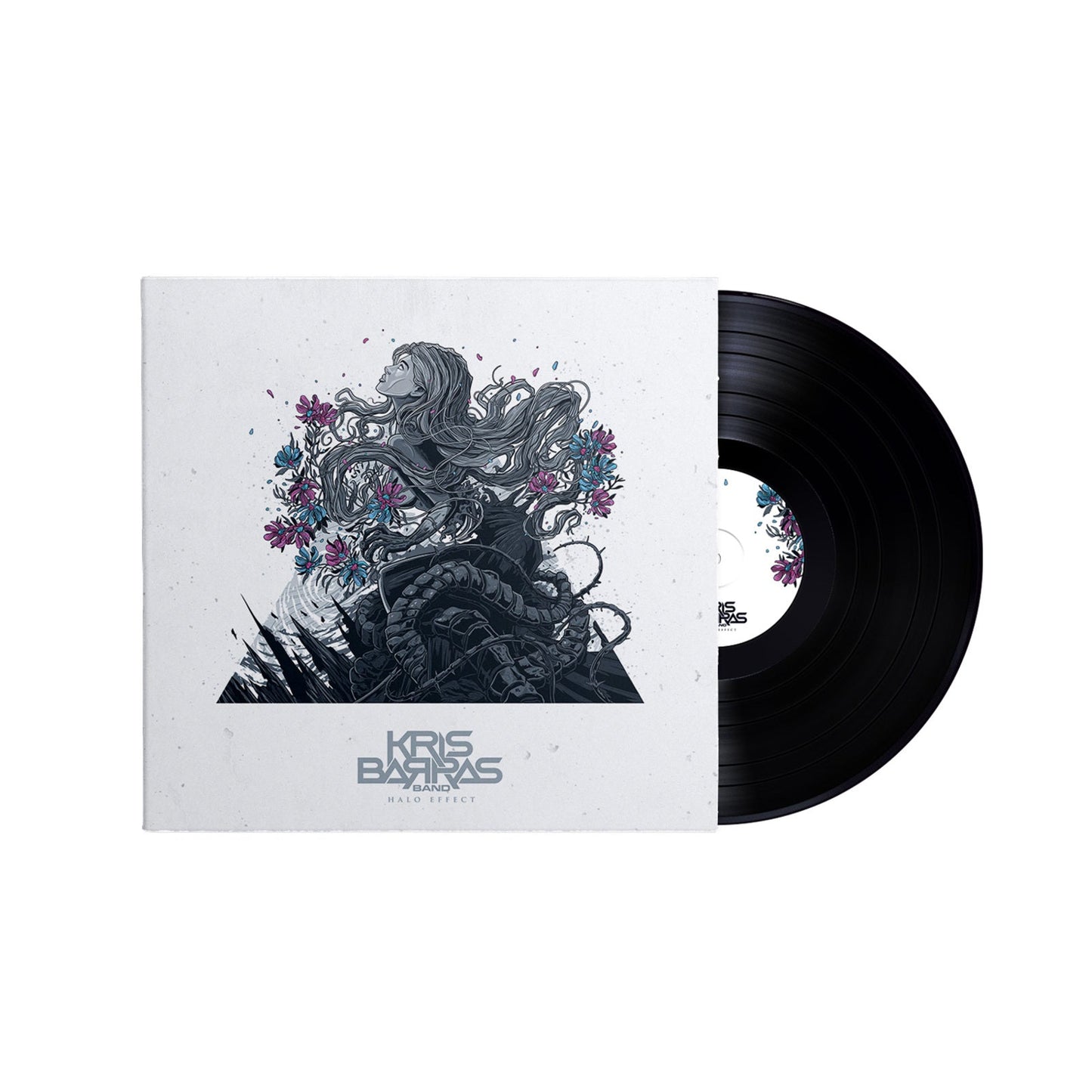 Kris Barras Band "Halo Effect" vinyl record with illustrated cover art.