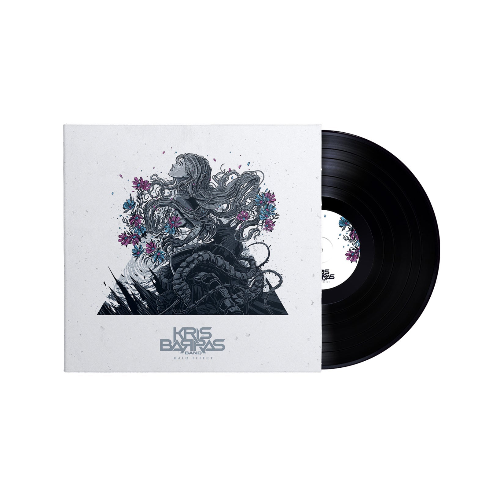 Kris Barras Band "Halo Effect" vinyl record with illustrated cover art.