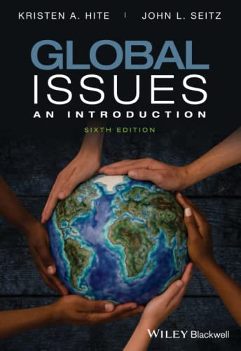 Book cover: “Global Issues” with diverse hands holding a globe.