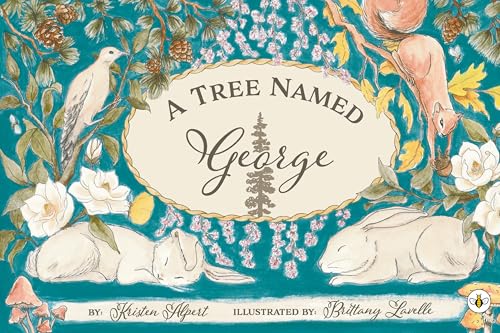 Book cover with illustrations of animals, flowers, and a tree.