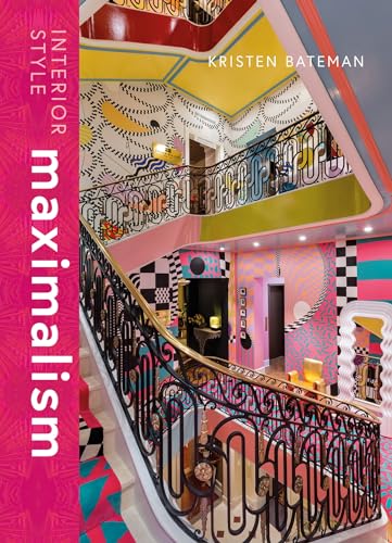 Book cover featuring a brightly colored, patterned interior staircase.