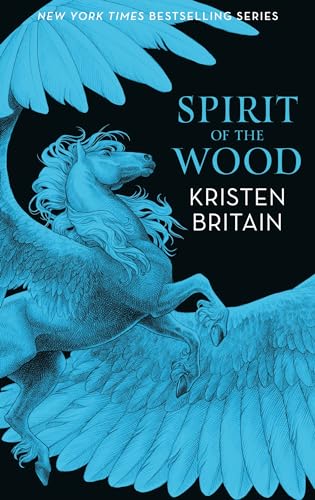 Book cover featuring a blue-toned illustration of a winged horse.
