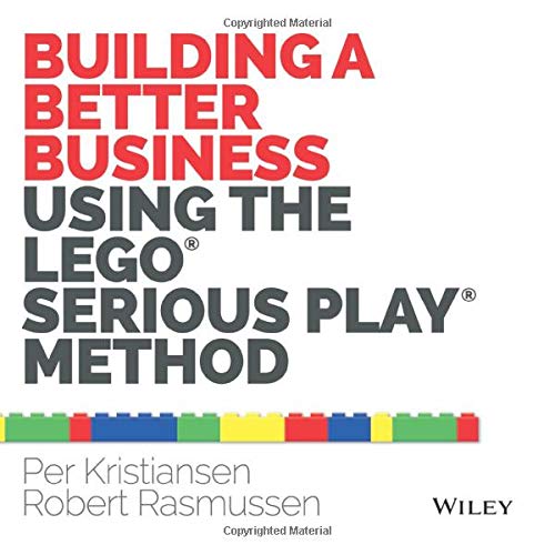 Book cover with red text and colorful Lego bricks at the bottom.