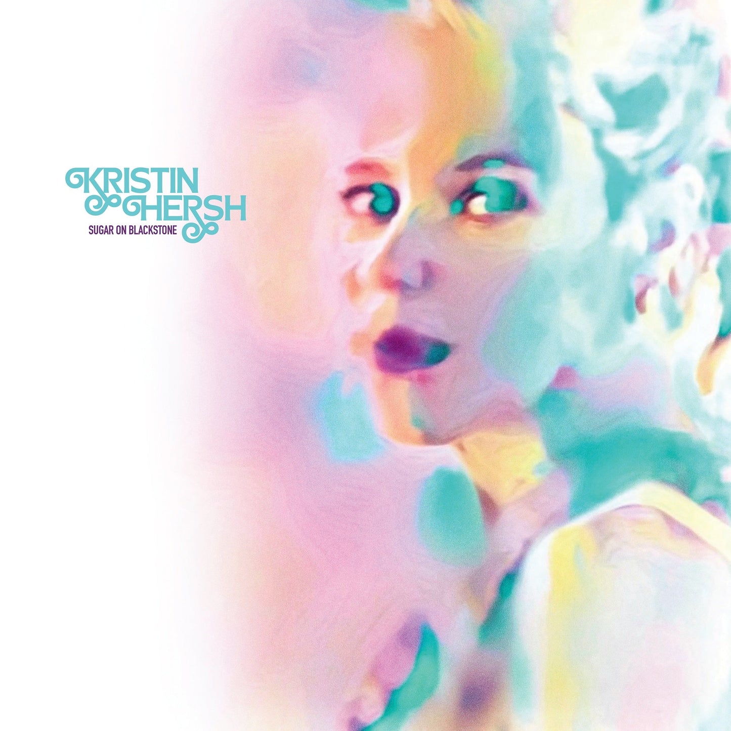 CD cover for Kristin Hersh’s “Sugar On Blackstone” with painted portrait.