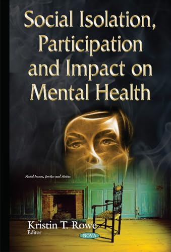 Book cover with ghostly face, fireplace, and title “Social Isolation…”