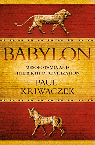 Book cover: “Babylon” with golden lion and donkey imagery.