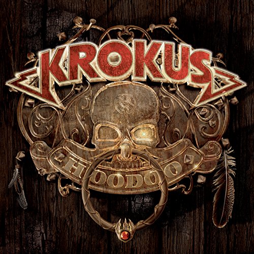 CD cover: skull with ornate frame and "Krokus - Hoodoo" text.