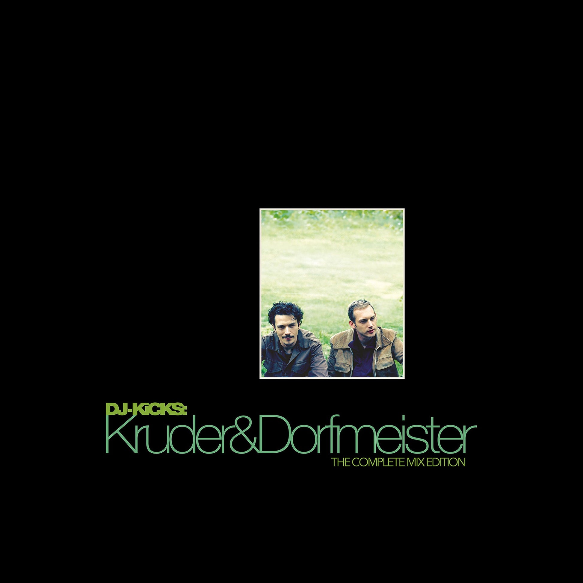 CD cover featuring two men in a field, with text "Kruder & Dorfmeister".