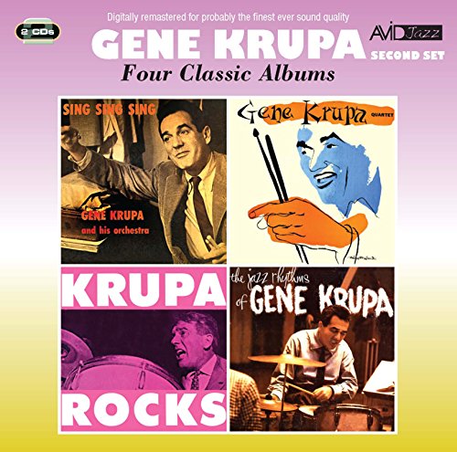 CD cover for Gene Krupa's "Four Classic Albums" with portrait images.