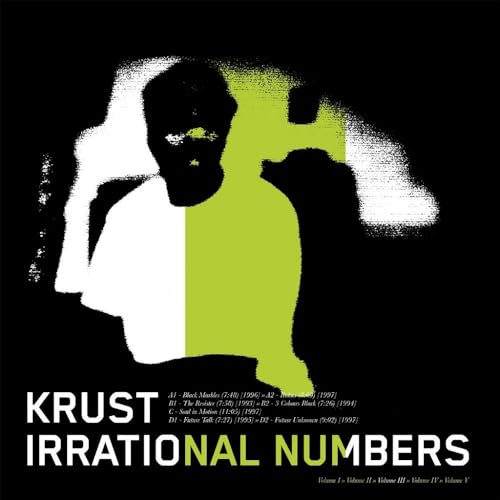 Krust “Irrational Numbers Volume 3” vinyl record cover with abstract faces.