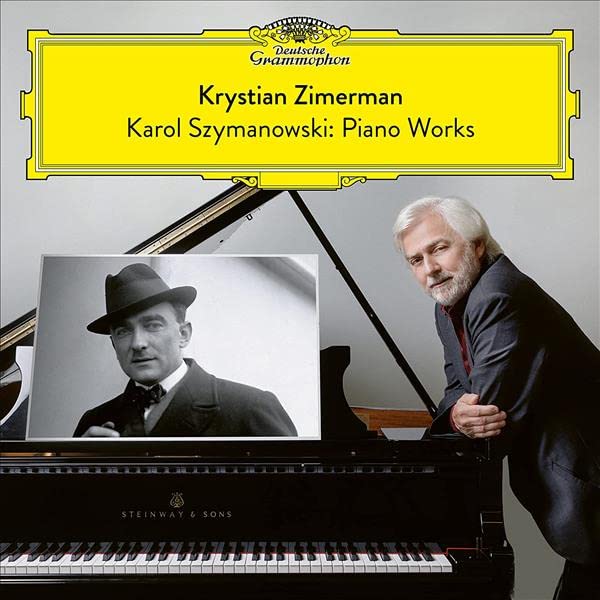 CD cover featuring pianist Krystian Zimerman and composer Karol Szymanowski.
