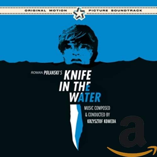 "CD cover with blue-toned image and 'Knife in the Water' title."