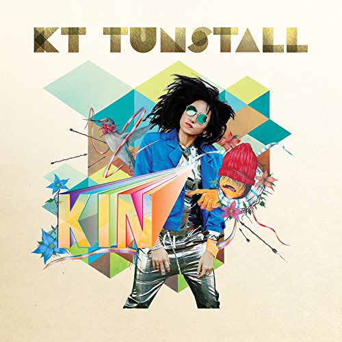 Kt Tunstall album cover, "Kin," featuring a colorful, geometric design.
