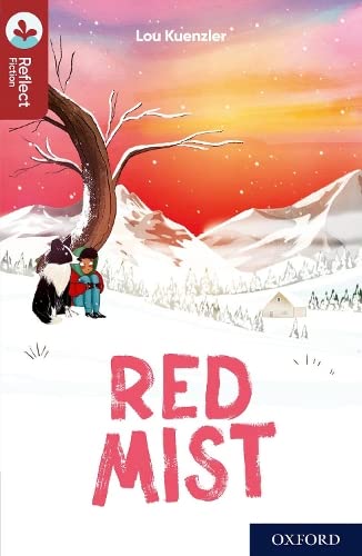 Book cover: child and dog sit beneath a tree in a snowy landscape.