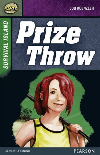 Book cover: "Prize Throw" featuring a girl with red hair on an island.