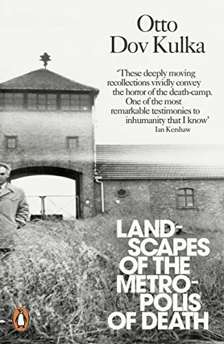 Book cover depicting a guard tower and barbed wire, Holocaust memoir.