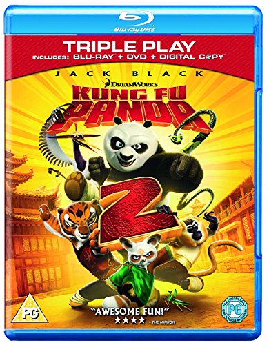Kung Fu Panda 2 Blu-ray case featuring Po and the Furious Five characters.
