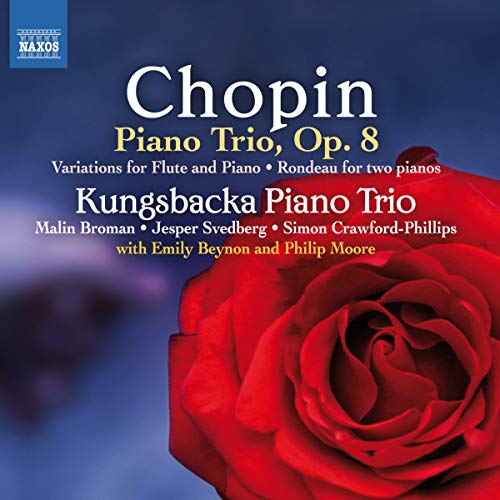 CD cover for Chopin piano trio performed by Kungsbacka Piano Trio.