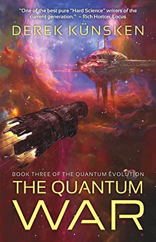 Book cover art featuring two spaceships in a colorful nebula with yellow text.