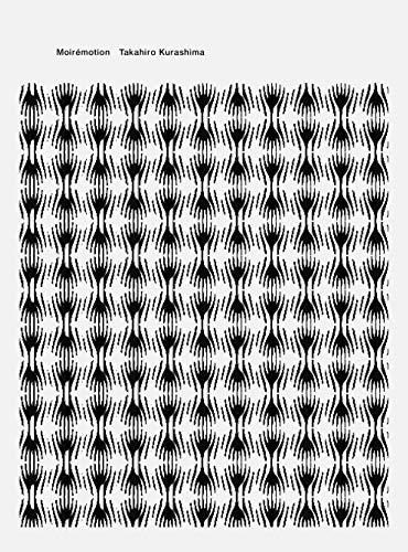 Book cover with a repeating black and white moiré pattern of abstract hand shapes.