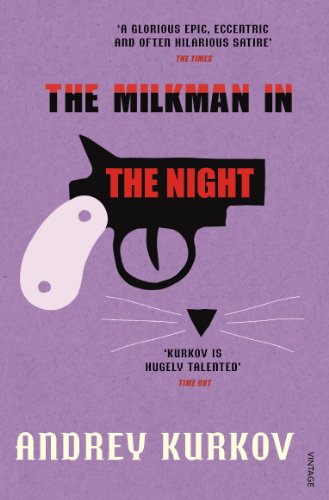 Book cover: black cat-shaped gun silhouette on purple background.