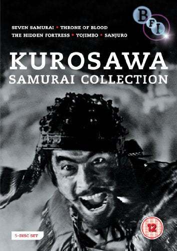 DVD cover for Kurosawa Samurai Collection featuring a smiling warrior.