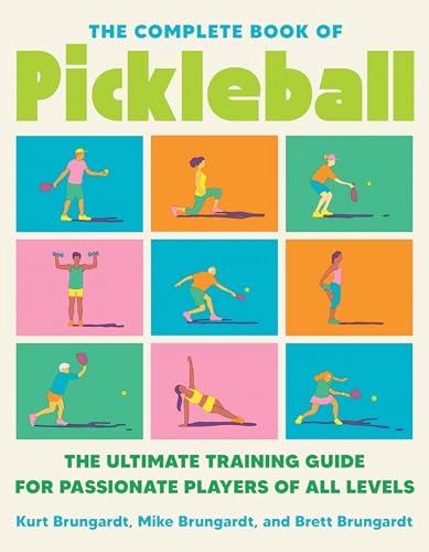 Pickleball training guide cover with illustrated players in action.