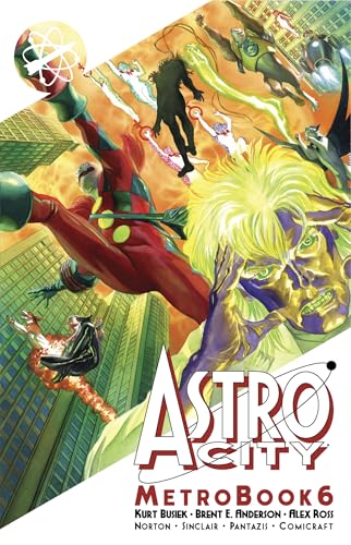 Astro City Metrobook 6 cover: superheroes flying above a cityscape.