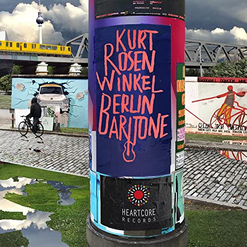 A poster on a pillar in Berlin featuring Kurt Rosenwinkel Berlin Baritone text.