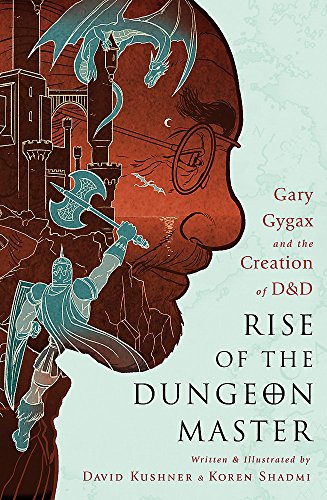 Book cover featuring Gary Gygax’s portrait with fantasy illustrations.