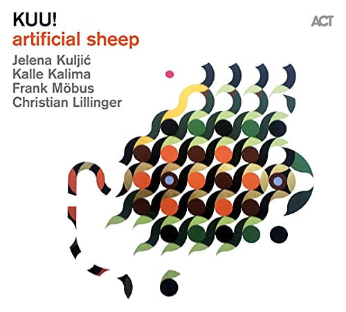CD cover: abstract sheep shape made of colorful repeating patterns.