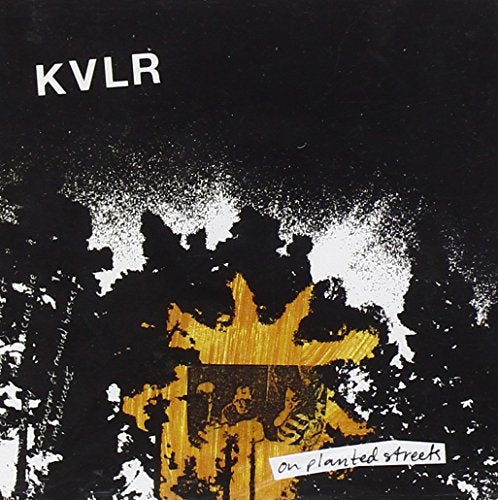 CD cover for Kvlr’s “On Planted Streets” with abstract gold and white design.