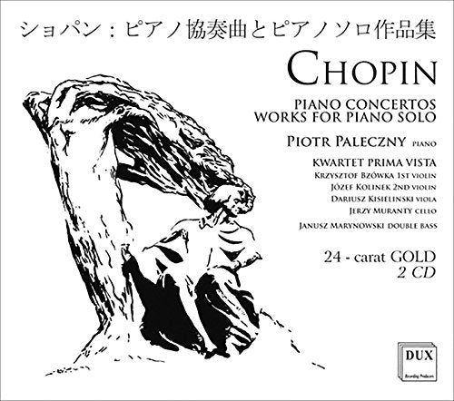 Chopin piano concertos 2CD cover with a tree and figure illustration.