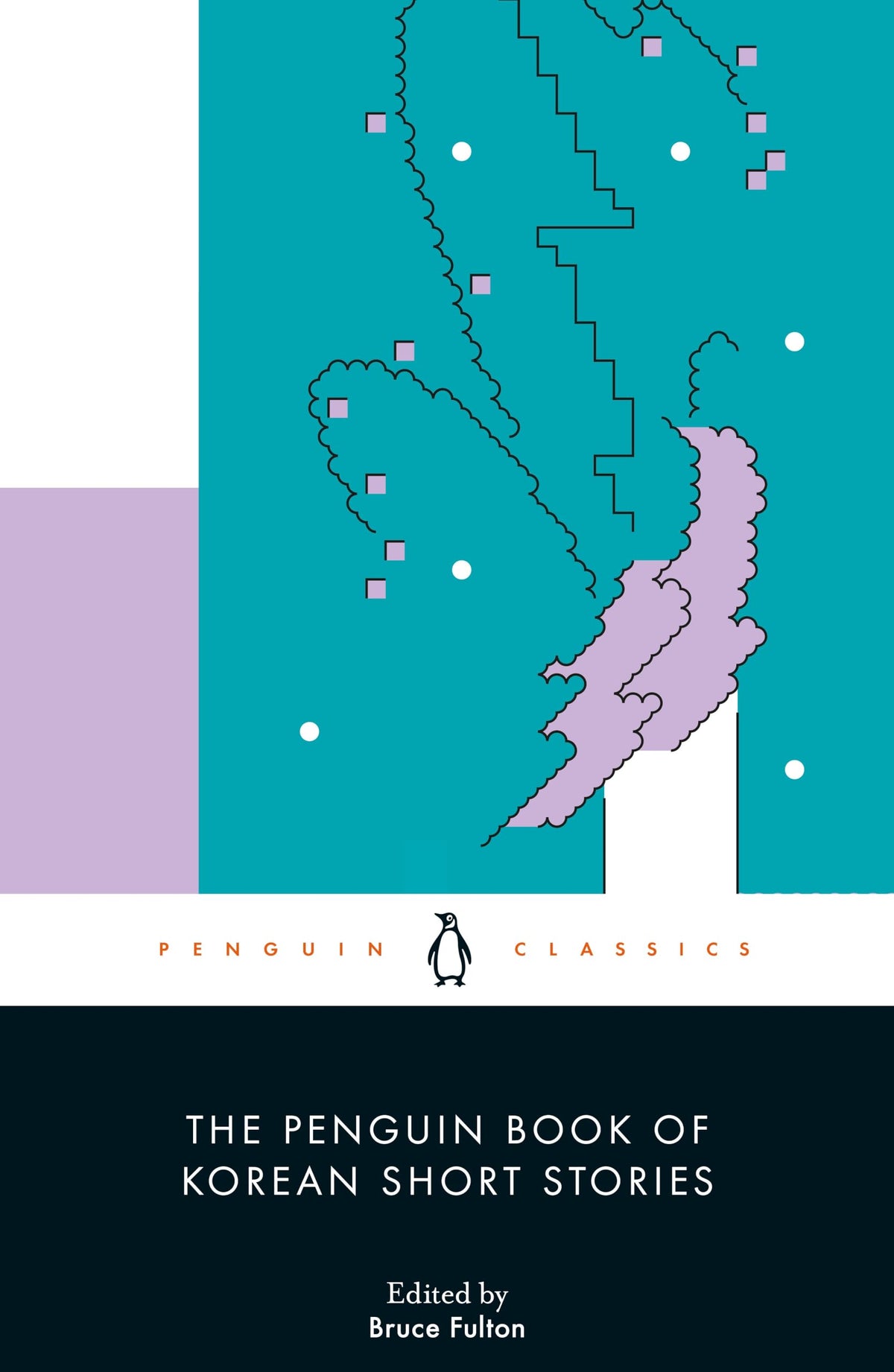 Book cover with abstract teal and lavender shapes, Penguin Classics logo, and white text.
