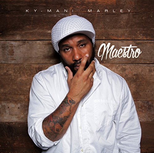 Ky-Mani Marley album cover, “Maestro,” featuring a portrait of the artist.